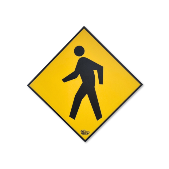 MightyLine Floor Sign - Pedestrian Crossing Diamond